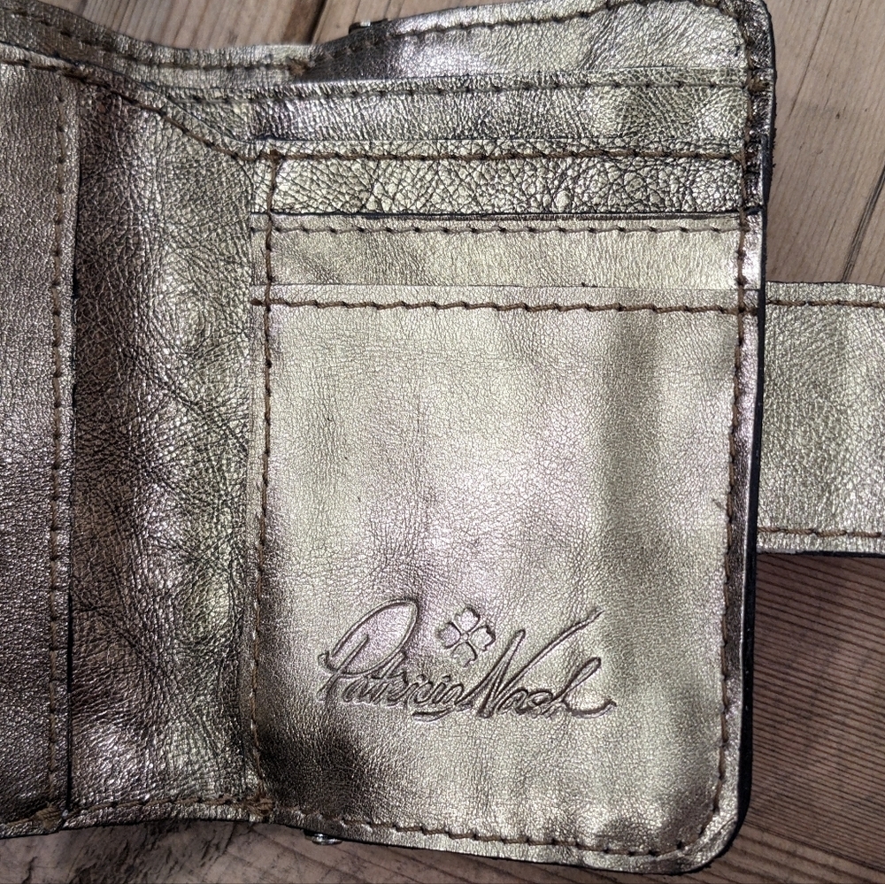 Patricia Nash Iberia Leather Wallet In Antique Gold​​ - Picture 7 of 13